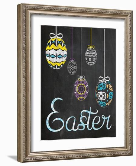 Easter Chalk Eggs-Lauren Gibbons-Framed Art Print