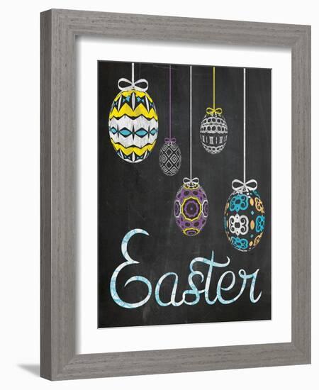 Easter Chalk Eggs-Lauren Gibbons-Framed Art Print