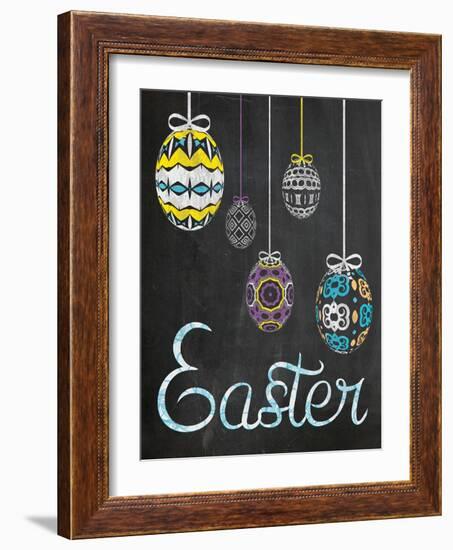 Easter Chalk Eggs-Lauren Gibbons-Framed Art Print