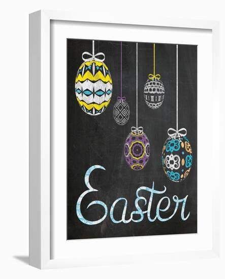 Easter Chalk Eggs-Lauren Gibbons-Framed Art Print