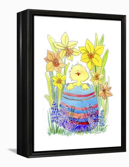 Easter Chick-Jennifer Zsolt-Framed Premier Image Canvas