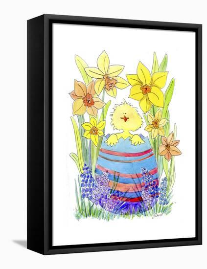 Easter Chick-Jennifer Zsolt-Framed Premier Image Canvas