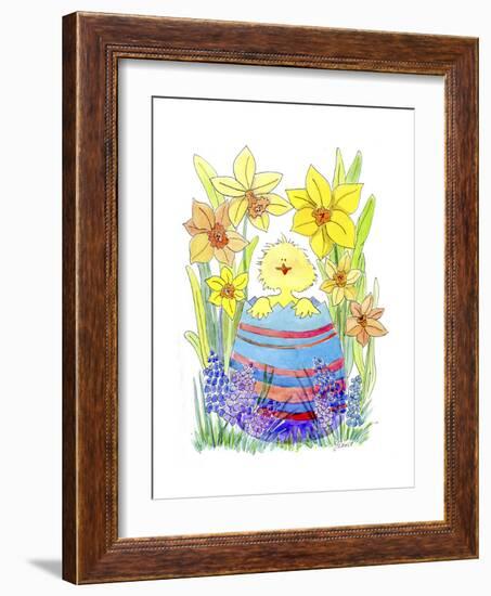 Easter Chick-Jennifer Zsolt-Framed Giclee Print