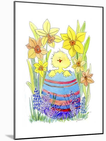 Easter Chick-Jennifer Zsolt-Mounted Giclee Print