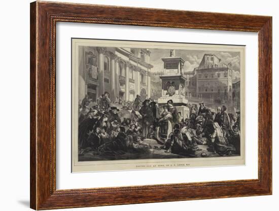 Easter Day at Rome-John Frederick Lewis-Framed Giclee Print