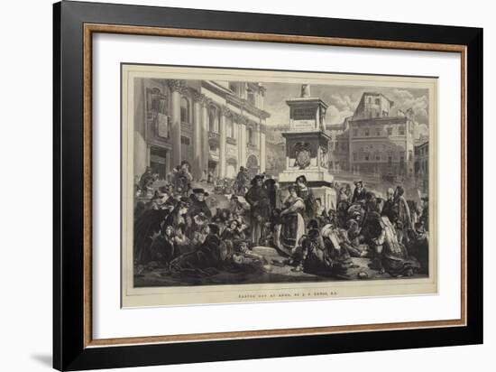 Easter Day at Rome-John Frederick Lewis-Framed Giclee Print