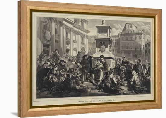 Easter Day at Rome-John Frederick Lewis-Framed Premier Image Canvas