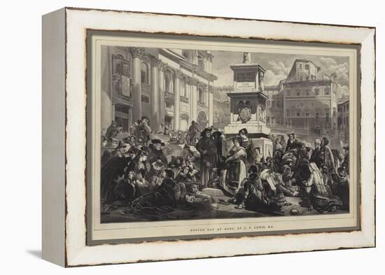 Easter Day at Rome-John Frederick Lewis-Framed Premier Image Canvas