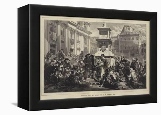 Easter Day at Rome-John Frederick Lewis-Framed Premier Image Canvas