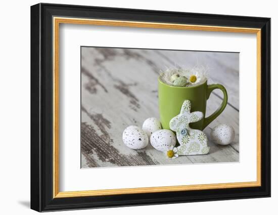 Easter Decoration with Green Cup-Andrea Haase-Framed Photographic Print