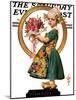 "Easter Dutch Girl," Saturday Evening Post Cover, April 3, 1926-Joseph Christian Leyendecker-Mounted Giclee Print