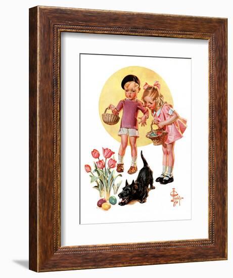 "Easter Egg Hunt,"April 15, 1933-Joseph Christian Leyendecker-Framed Giclee Print