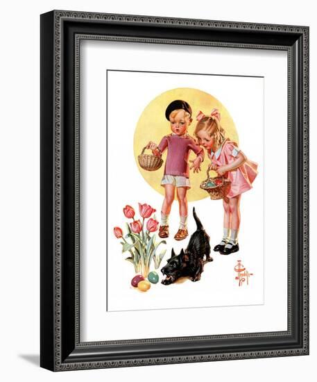 "Easter Egg Hunt,"April 15, 1933-Joseph Christian Leyendecker-Framed Giclee Print