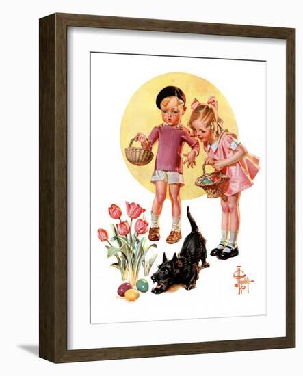 "Easter Egg Hunt,"April 15, 1933-Joseph Christian Leyendecker-Framed Giclee Print