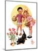 "Easter Egg Hunt,"April 15, 1933-Joseph Christian Leyendecker-Mounted Giclee Print