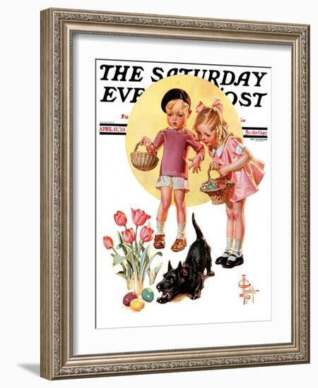 "Easter Egg Hunt," Saturday Evening Post Cover, April 15, 1933-Joseph Christian Leyendecker-Framed Giclee Print