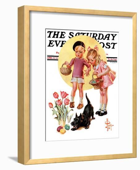 "Easter Egg Hunt," Saturday Evening Post Cover, April 15, 1933-Joseph Christian Leyendecker-Framed Giclee Print