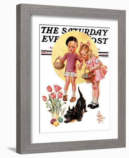 "Easter Egg Hunt," Saturday Evening Post Cover, April 15, 1933-Joseph Christian Leyendecker-Framed Giclee Print