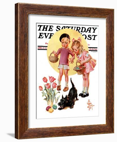"Easter Egg Hunt," Saturday Evening Post Cover, April 15, 1933-Joseph Christian Leyendecker-Framed Giclee Print