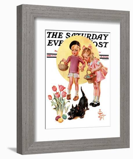 "Easter Egg Hunt," Saturday Evening Post Cover, April 15, 1933-Joseph Christian Leyendecker-Framed Giclee Print