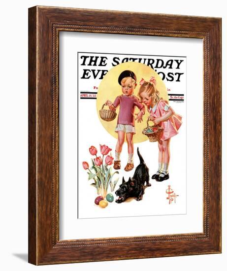 "Easter Egg Hunt," Saturday Evening Post Cover, April 15, 1933-Joseph Christian Leyendecker-Framed Giclee Print