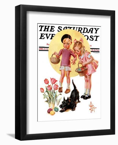 "Easter Egg Hunt," Saturday Evening Post Cover, April 15, 1933-Joseph Christian Leyendecker-Framed Giclee Print