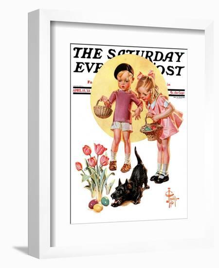 "Easter Egg Hunt," Saturday Evening Post Cover, April 15, 1933-Joseph Christian Leyendecker-Framed Giclee Print