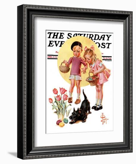 "Easter Egg Hunt," Saturday Evening Post Cover, April 15, 1933-Joseph Christian Leyendecker-Framed Giclee Print