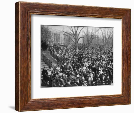 Easter Egg Rolling, the White House, Washington DC, USA, 1908-null-Framed Giclee Print