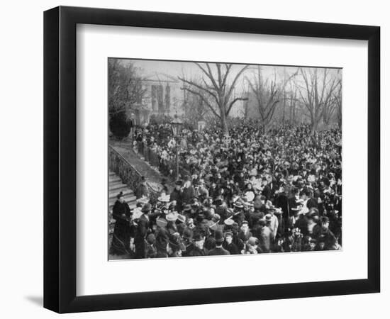 Easter Egg Rolling, the White House, Washington DC, USA, 1908-null-Framed Giclee Print