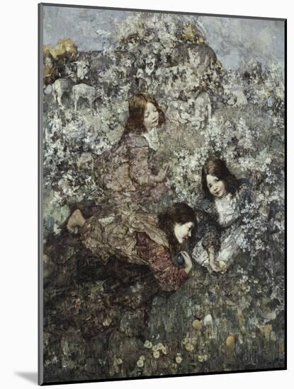 Easter Eggs, 1933-Edward Atkinson Hornel-Mounted Giclee Print