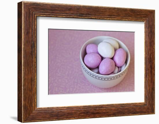 Easter Eggs in Porcelain Bowl-Andrea Haase-Framed Photographic Print