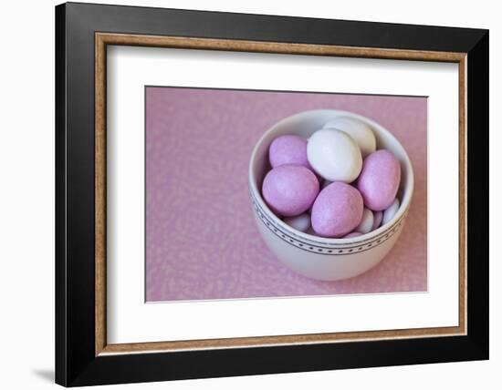 Easter Eggs in Porcelain Bowl-Andrea Haase-Framed Photographic Print