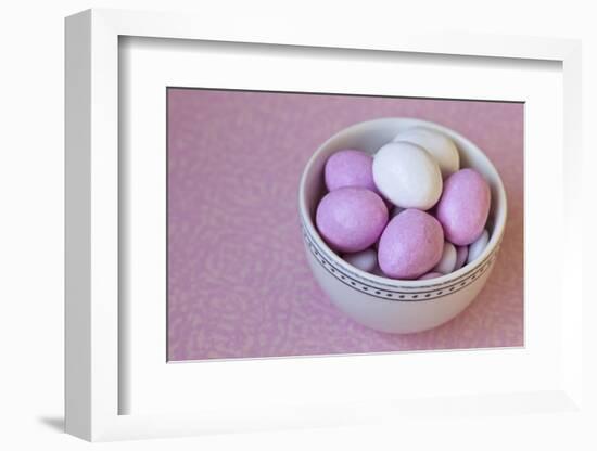 Easter Eggs in Porcelain Bowl-Andrea Haase-Framed Photographic Print