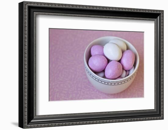 Easter Eggs in Porcelain Bowl-Andrea Haase-Framed Photographic Print