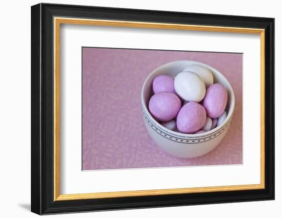 Easter Eggs in Porcelain Bowl-Andrea Haase-Framed Photographic Print