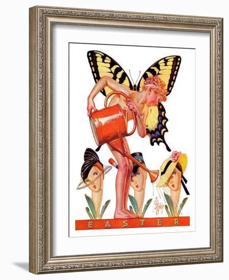 "Easter Fairy,"March 27, 1937-Joseph Christian Leyendecker-Framed Giclee Print