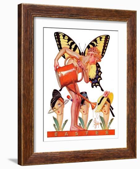 "Easter Fairy,"March 27, 1937-Joseph Christian Leyendecker-Framed Giclee Print