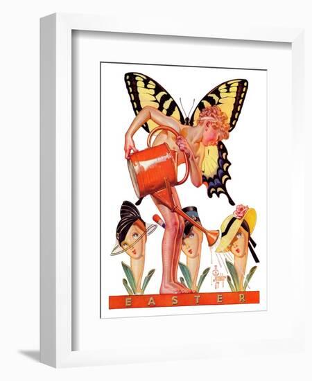 "Easter Fairy,"March 27, 1937-Joseph Christian Leyendecker-Framed Giclee Print