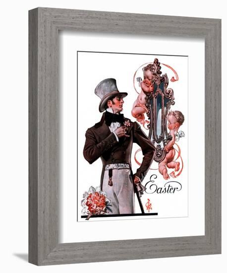 "Easter Finery,"April 11, 1925-Joseph Christian Leyendecker-Framed Giclee Print