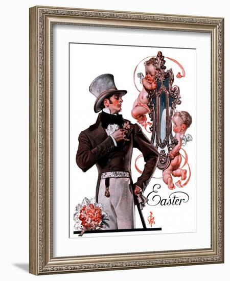 "Easter Finery,"April 11, 1925-Joseph Christian Leyendecker-Framed Giclee Print