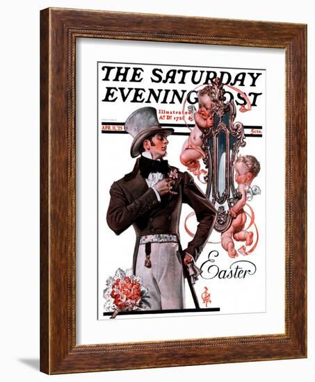 "Easter Finery," Saturday Evening Post Cover, April 11, 1925-Joseph Christian Leyendecker-Framed Giclee Print