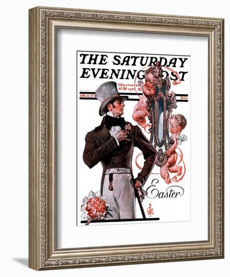 "Easter Finery," Saturday Evening Post Cover, April 11, 1925-Joseph Christian Leyendecker-Framed Giclee Print