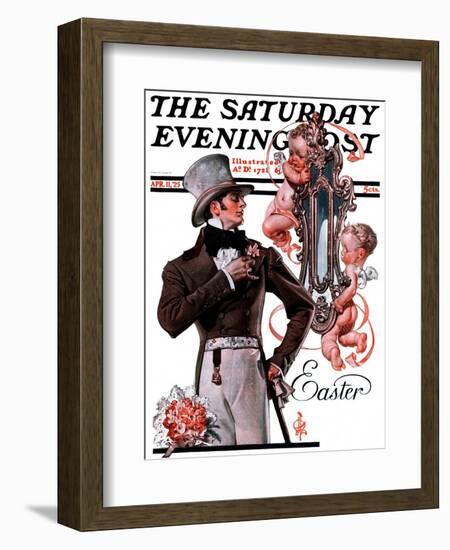 "Easter Finery," Saturday Evening Post Cover, April 11, 1925-Joseph Christian Leyendecker-Framed Giclee Print