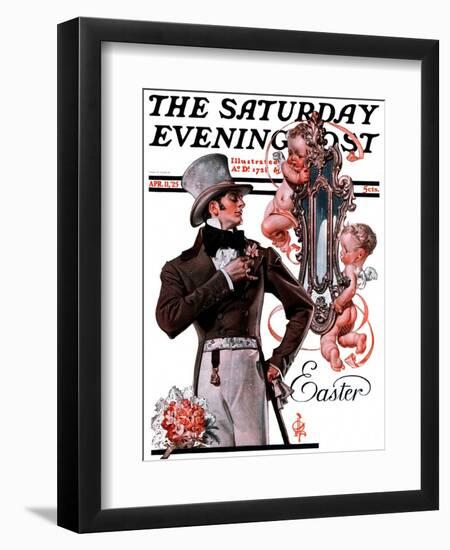 "Easter Finery," Saturday Evening Post Cover, April 11, 1925-Joseph Christian Leyendecker-Framed Giclee Print