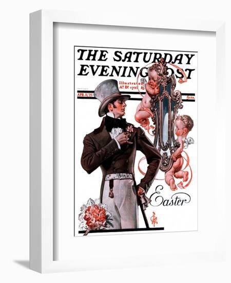 "Easter Finery," Saturday Evening Post Cover, April 11, 1925-Joseph Christian Leyendecker-Framed Giclee Print