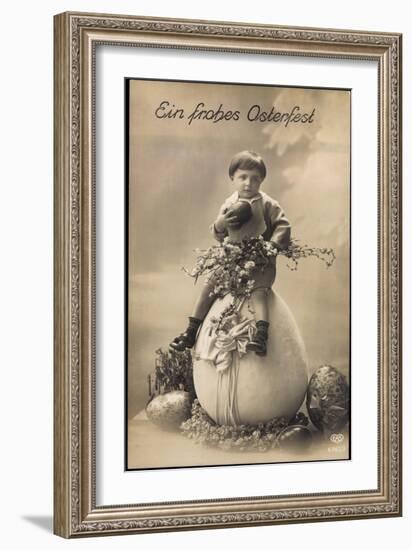 Easter Greetings Card-null-Framed Giclee Print