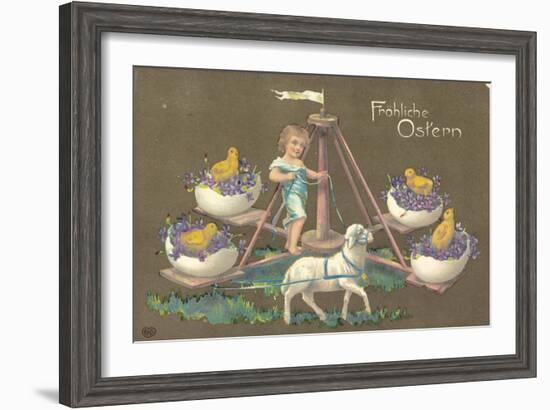 Easter Greetings Card-null-Framed Giclee Print