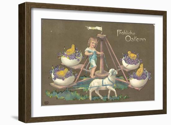 Easter Greetings Card-null-Framed Giclee Print