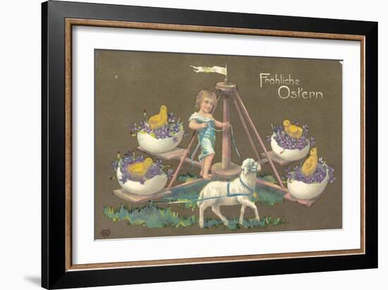 Easter Greetings Card-null-Framed Giclee Print